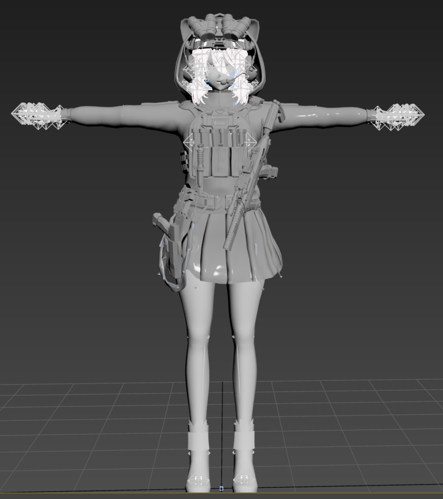 Yeonsu-10 Tactical Avatar (Vrchat VRC Avatar) ready to play