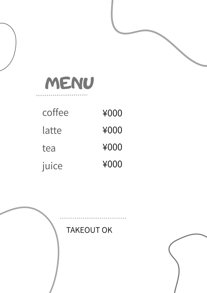 Canva対応|カフェ・マルシェ用 メニューPOPテンプレート (A4/3色セット/無料プランOK)