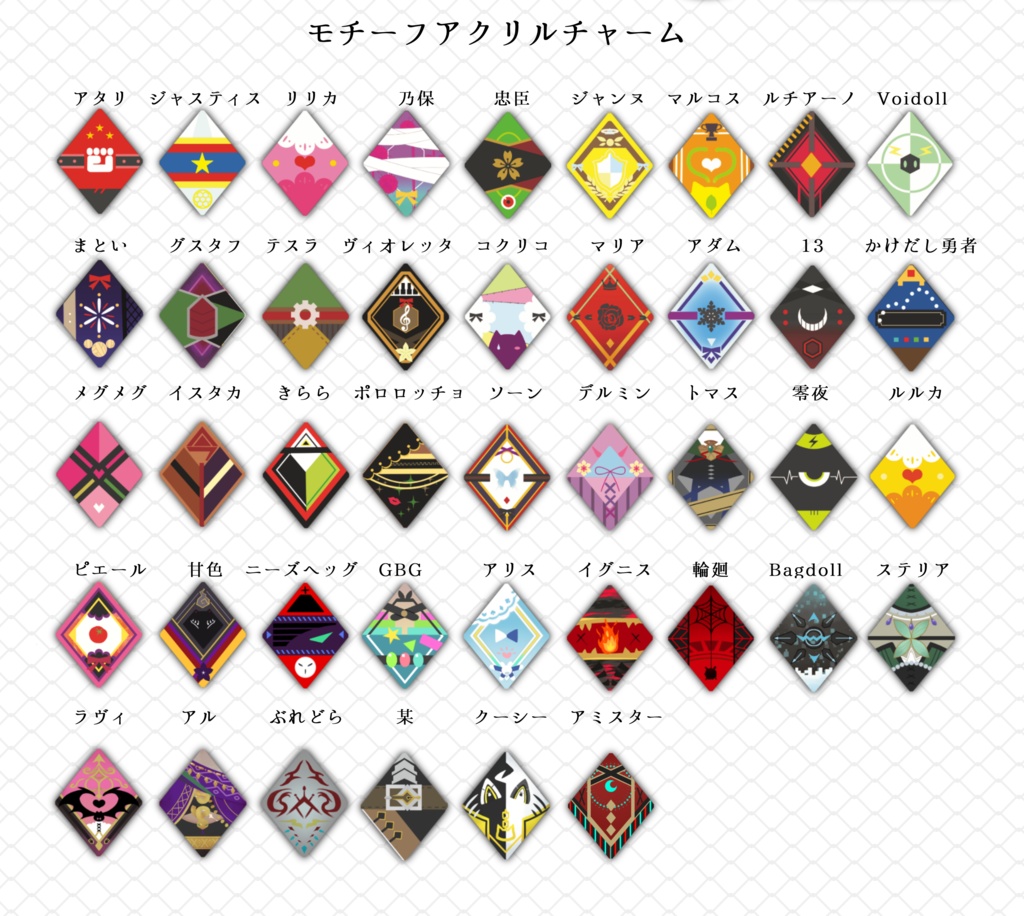 #コンパスモチーフチャーム タンクver.