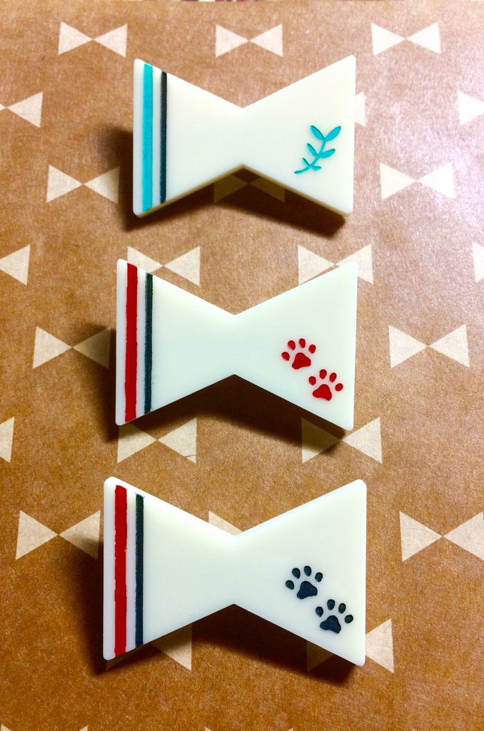 おリボンバッチ（青城／音駒）