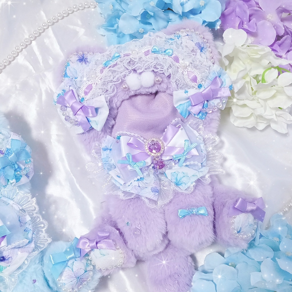 ❁ 紫陽花ねこちゃん ぬい服❁