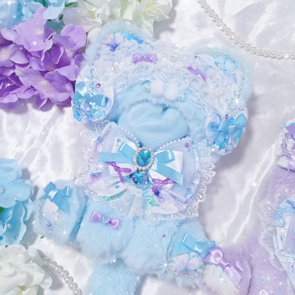 ❁ 紫陽花ねこちゃん ぬい服❁