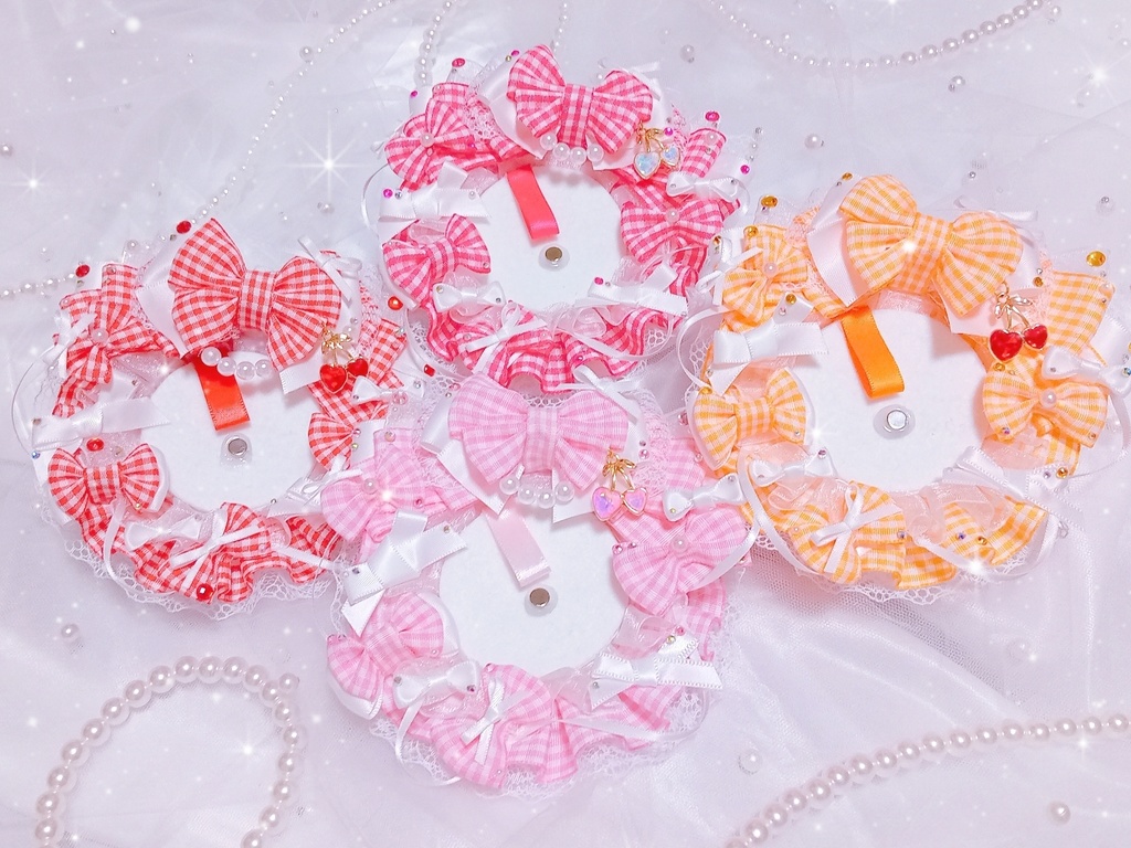 🎀 リボンモチーフ ロゼット① 🍒