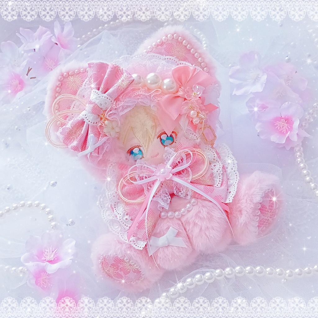 🌸和×桜の猫ちゃん着ぐるみᢉ𐭩.ᐟ🐈‍⬛