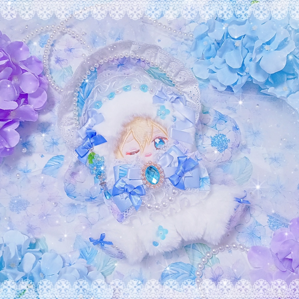 ☂️紫陽花×ロリィタ風🫧‪たれうさちゃん着ぐるみ🐇Vol.2 blue