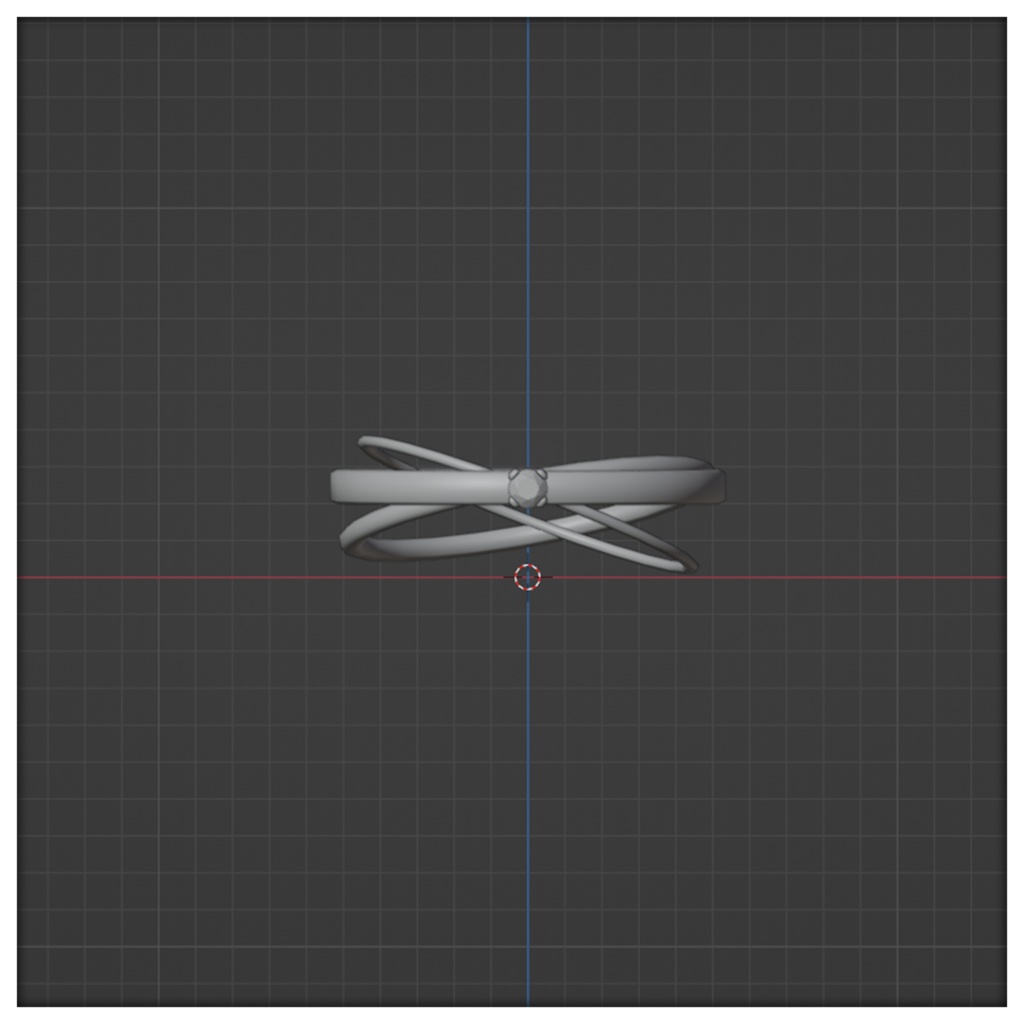 深瀬印の3層リング
