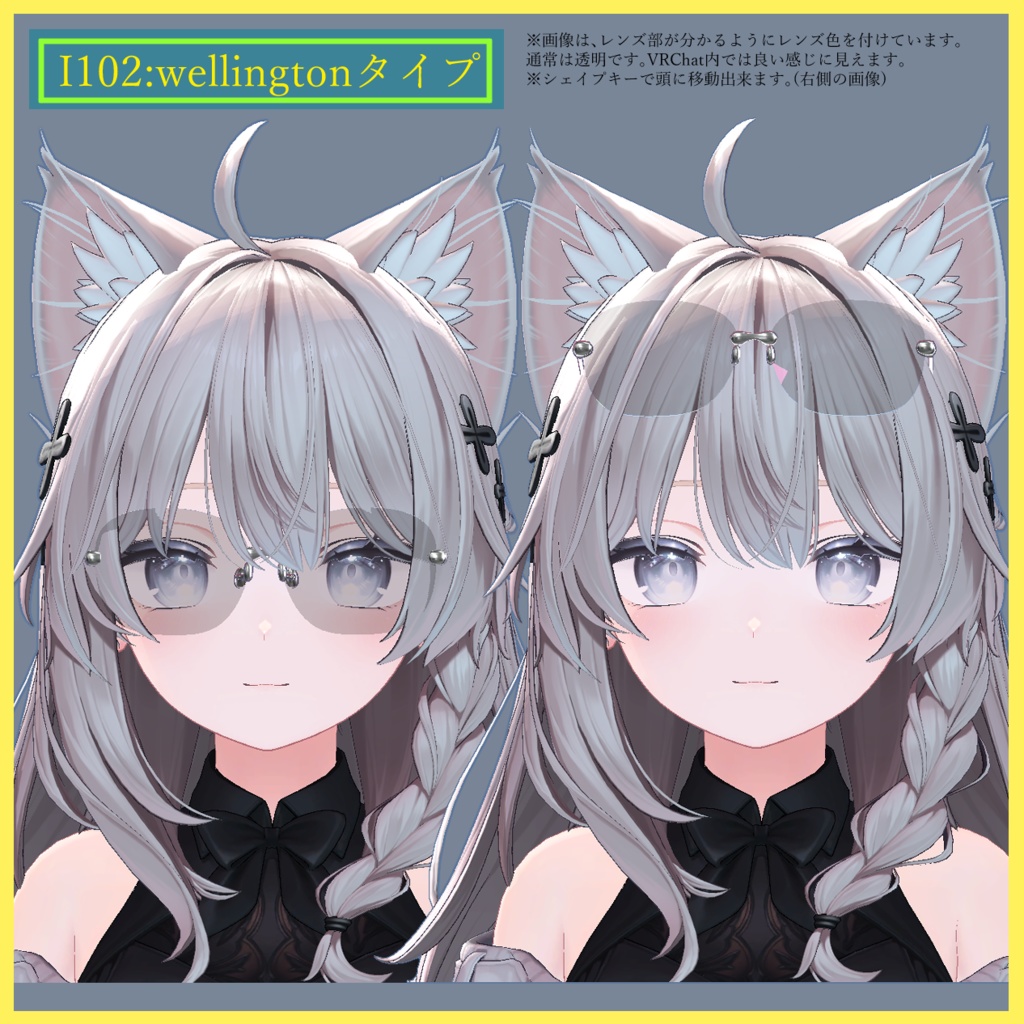 しなのちゃん用、縁無し(フレームレス)メガネ