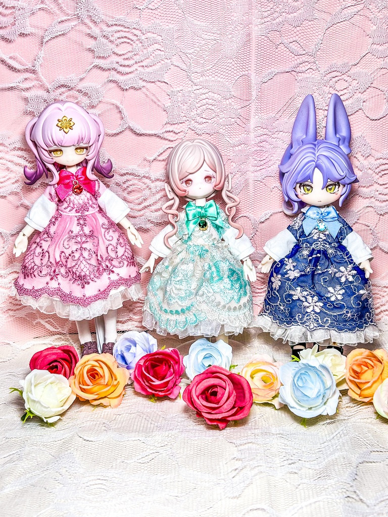 受注 レースワンピース 6種類