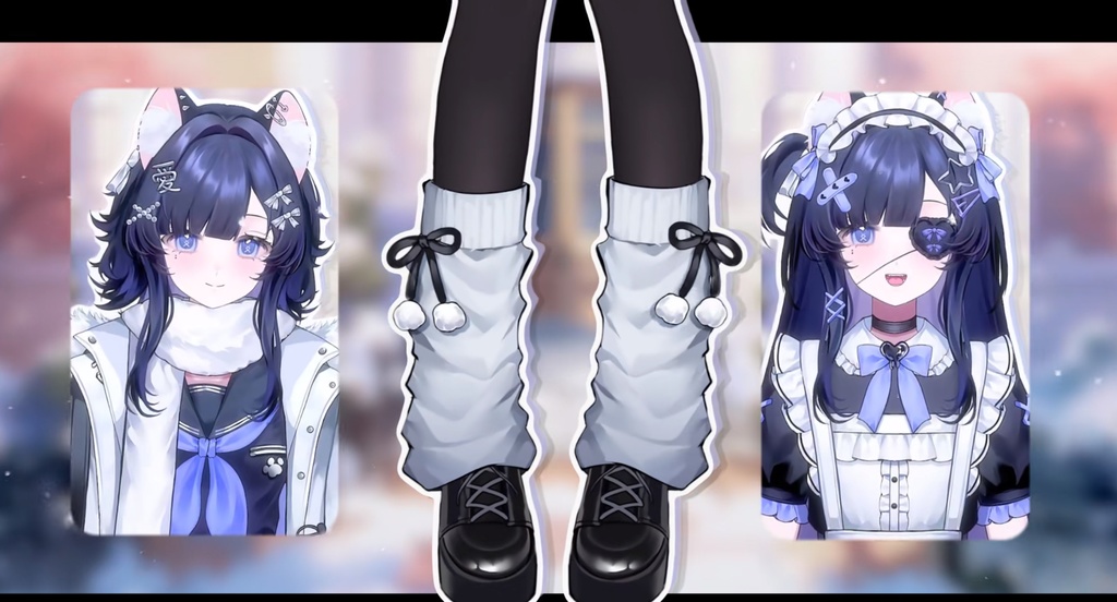 「汎用Live2dモデル」猫ちゃん!高可動性・高精度猫耳モデルー_前傾 / サイズ変化 / Vbridger対応 / 頭部分離/VTS対応