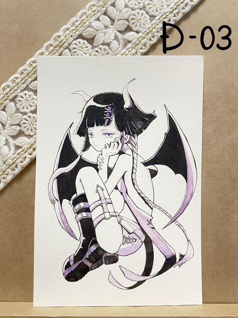 ハガキサイズ原画原画D−03