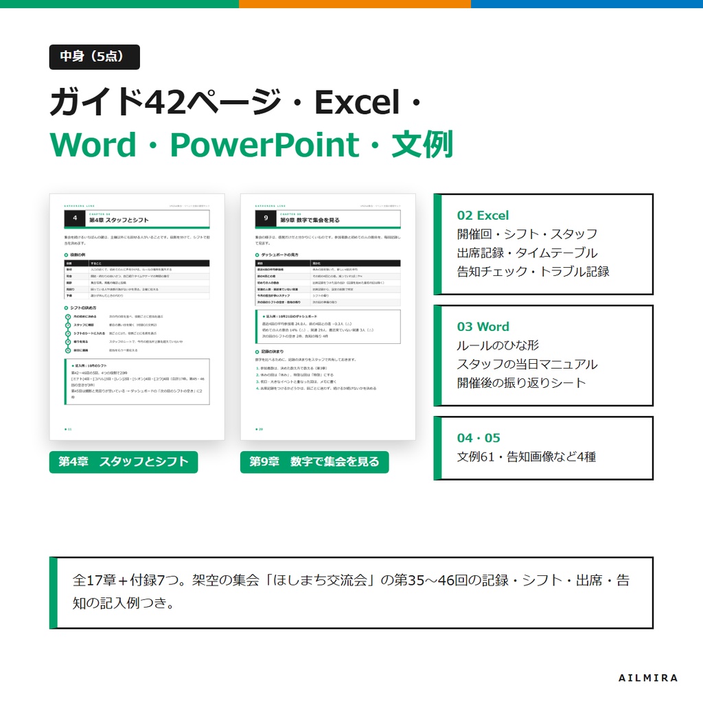 【シフト・告知チェックExcel付き】VRChat集会・イベント主催の運営キット|ルールのひな形・告知文例