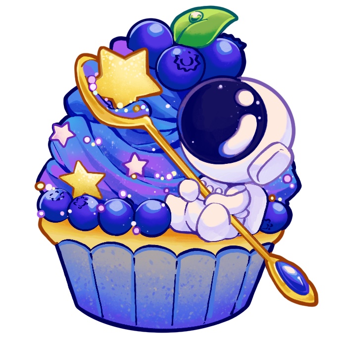 星空カップケーキ