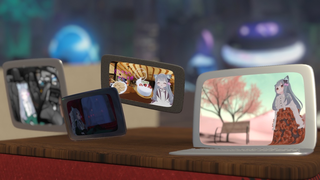 【VRChat想定】オリジナルデバイス『スマホ・タブレット・ラップトップ』