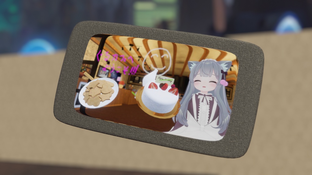 【VRChat想定】オリジナルデバイス『スマホ・タブレット・ラップトップ』