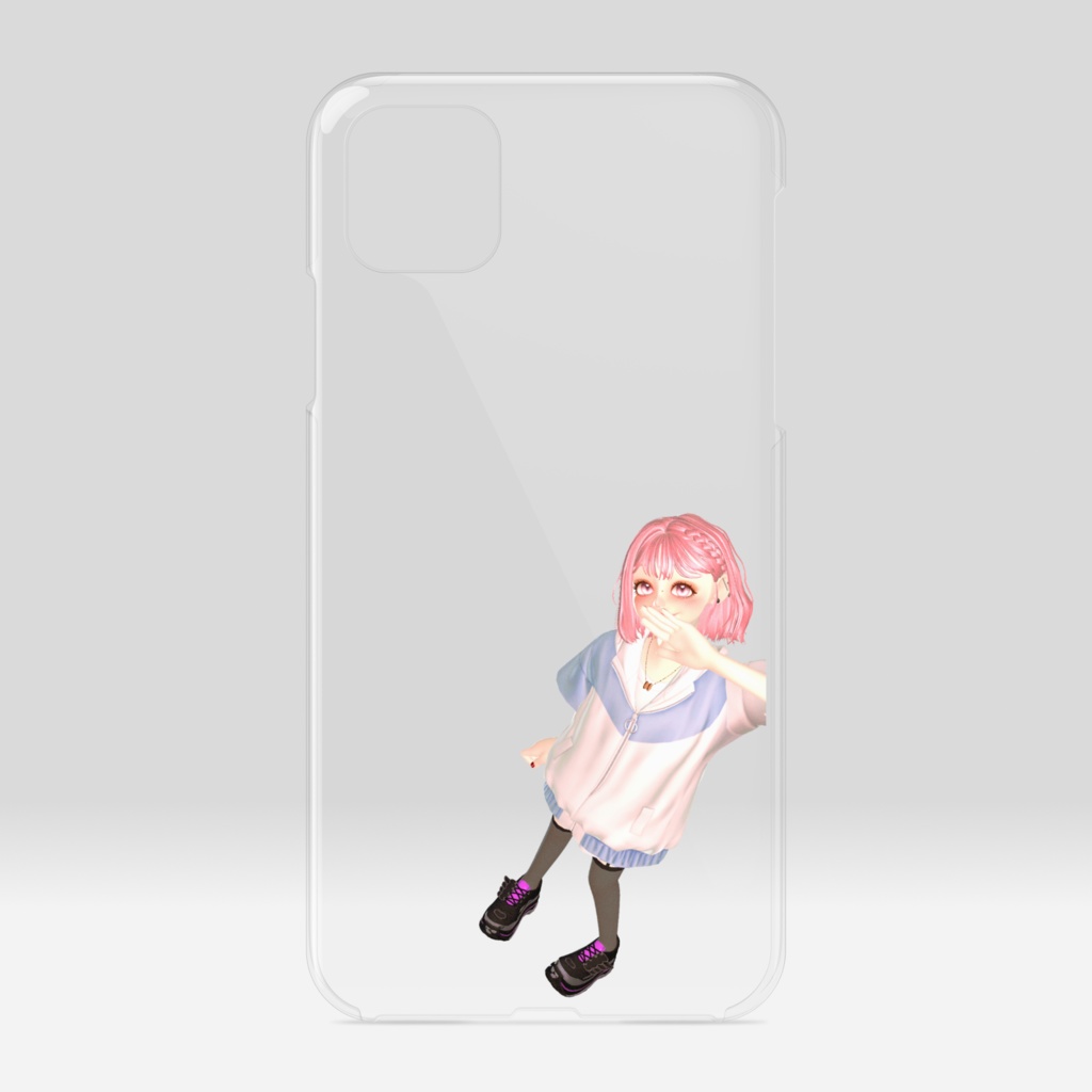 春コーデ 女の子 透明クリアケース