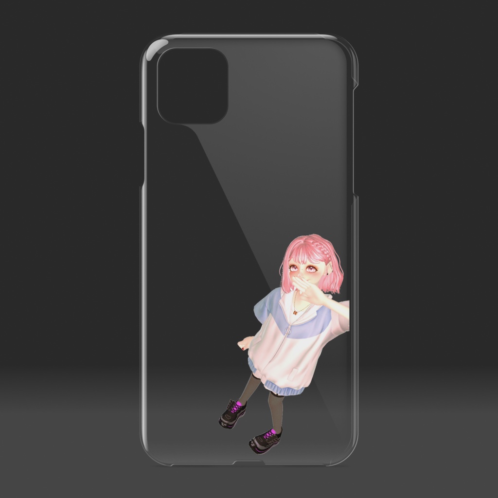 春コーデ 女の子 透明クリアケース