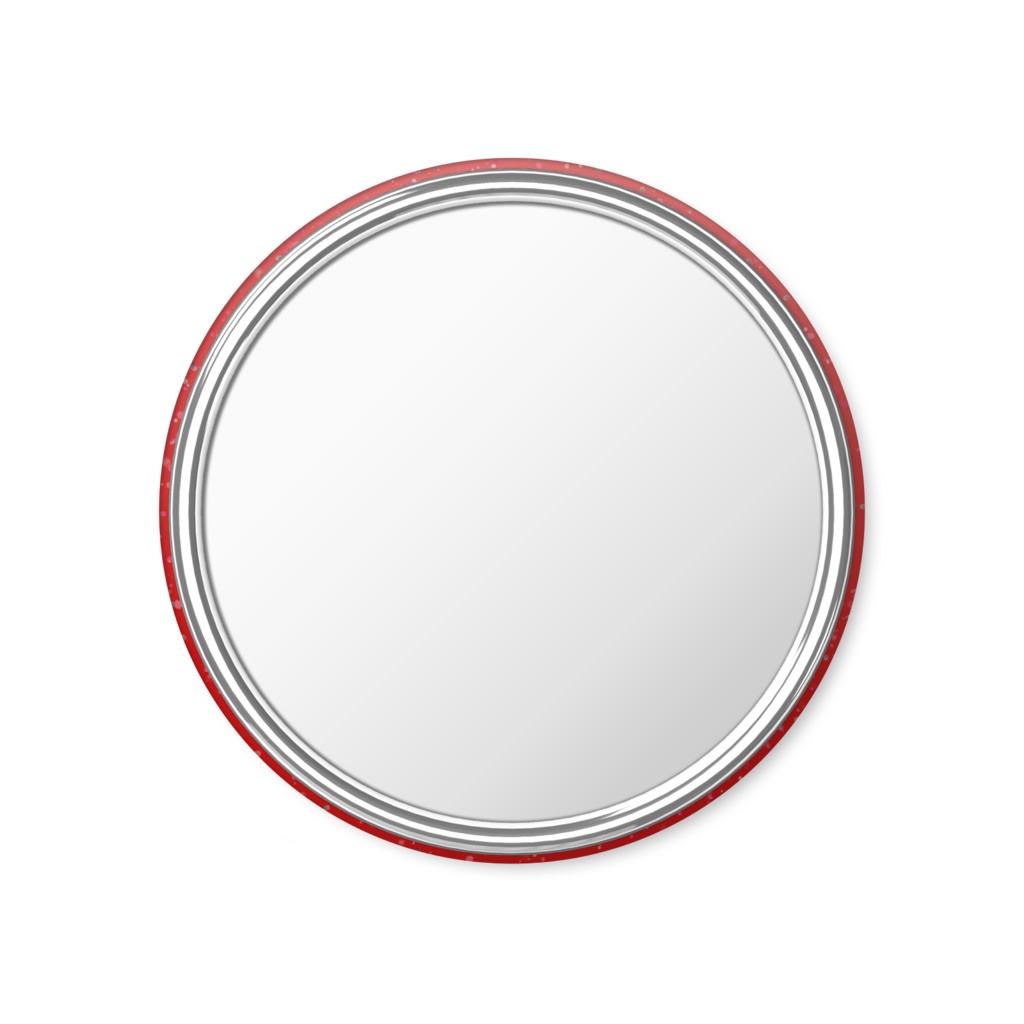 缶ミラー 赤ラメ K