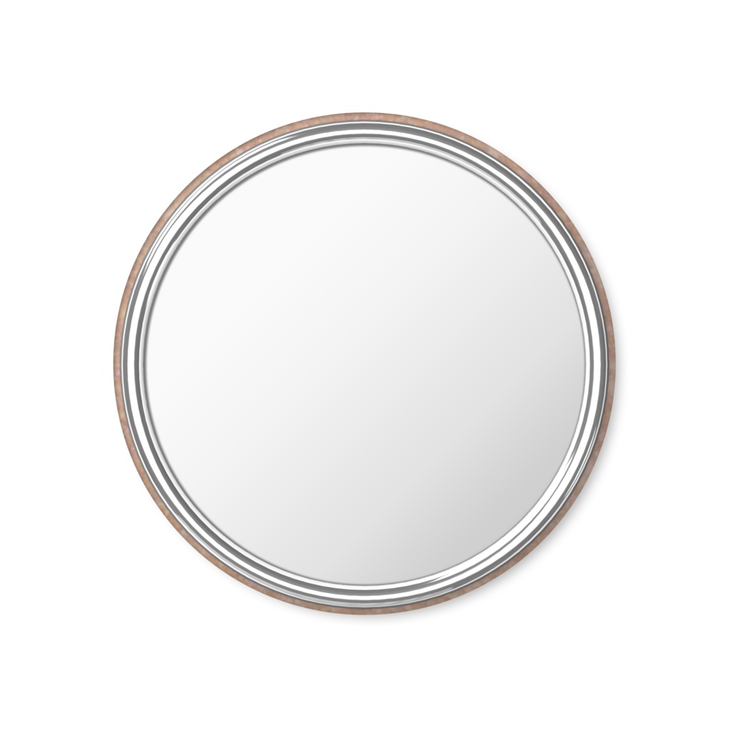 缶ミラー 茶色ラメ E