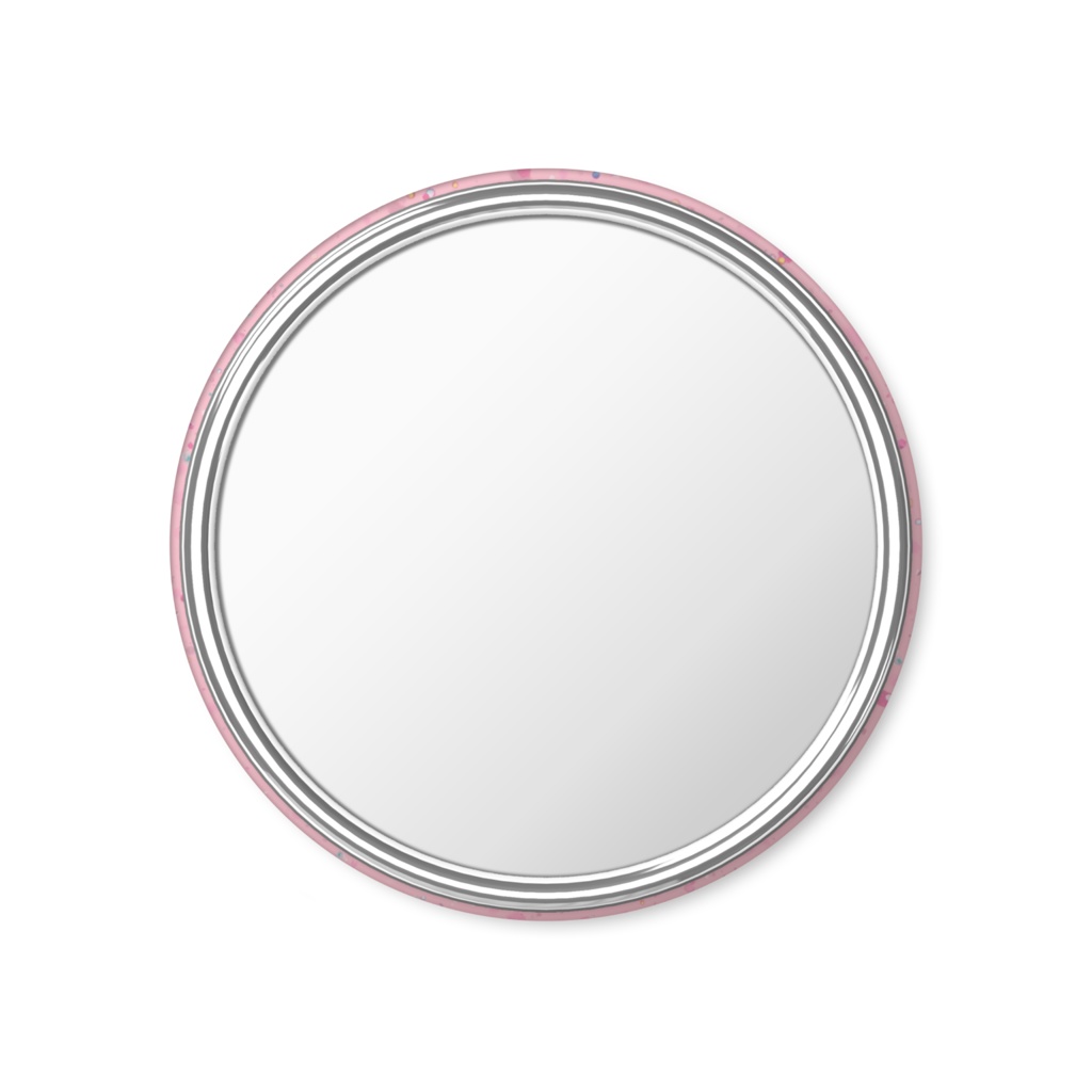 缶ミラー ピンクラメ M
