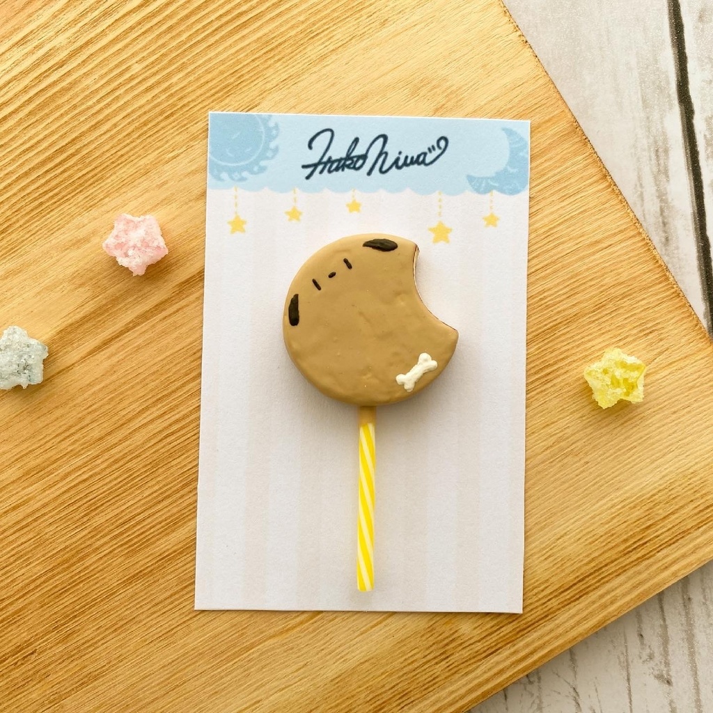 かじりかけロリポップケーキ(カフェモカ味)