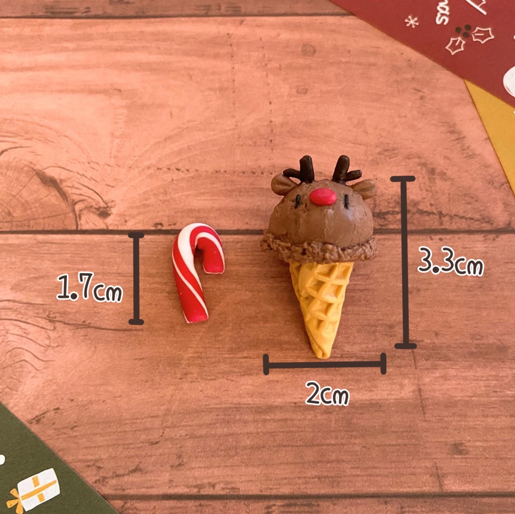 赤鼻トナカイのチョコアイスキーホルダー