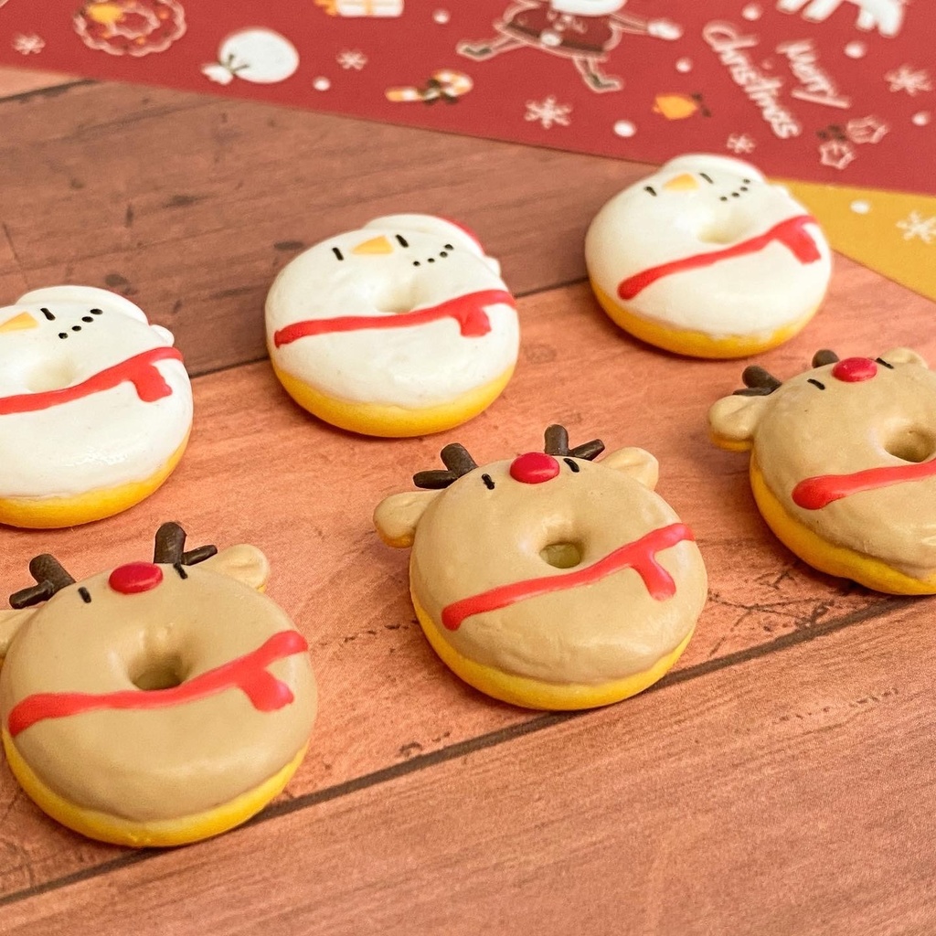赤鼻トナカイのドーナツキーホルダー(カフェモカ味)
