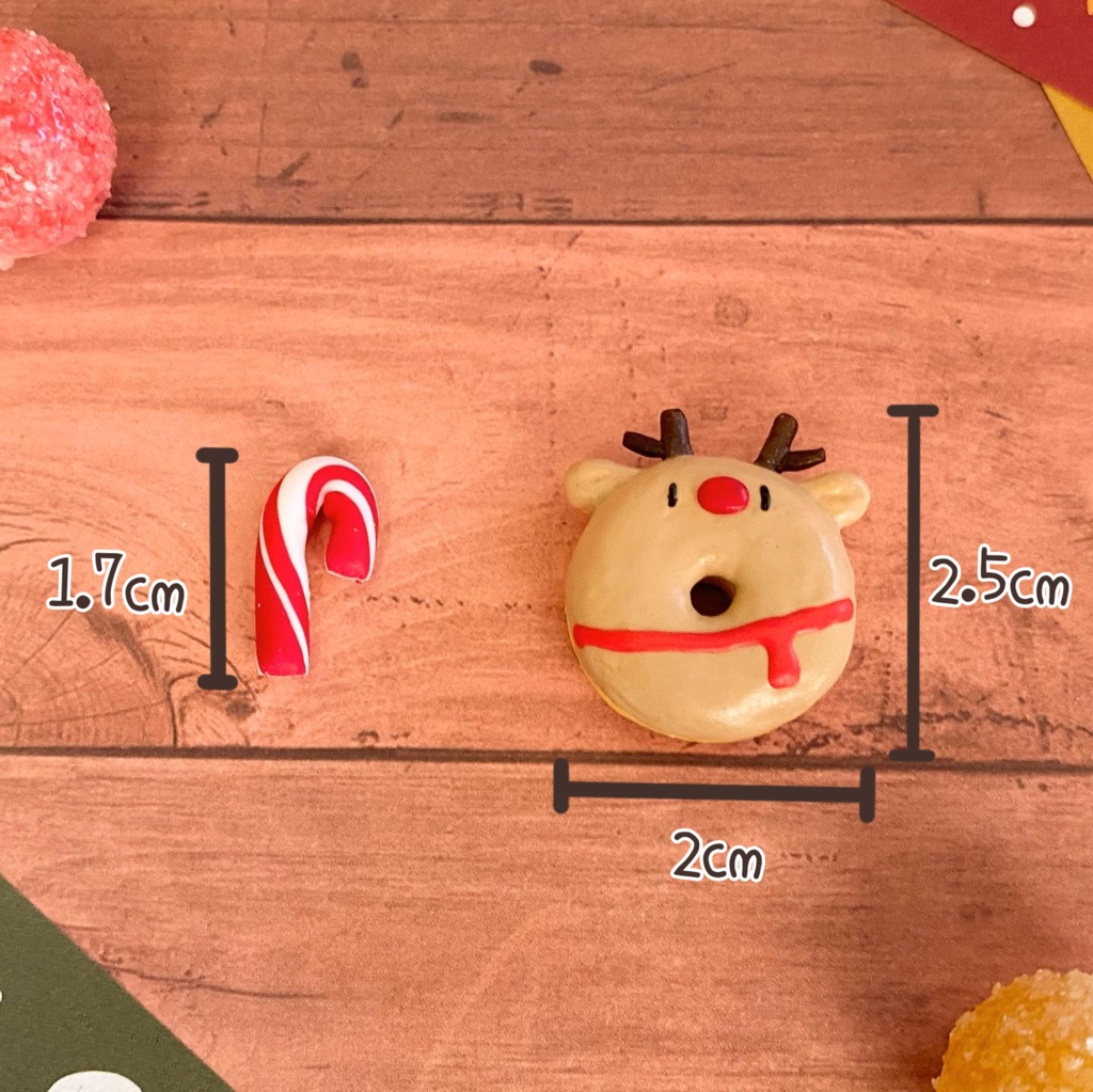 赤鼻トナカイのドーナツキーホルダー(カフェモカ味)