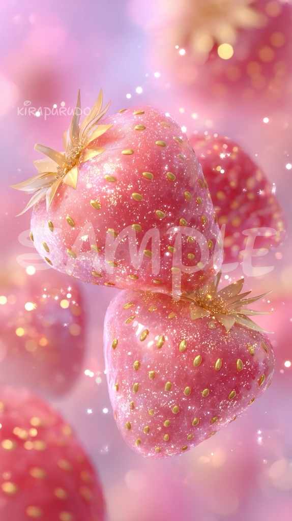 きらぷる壁紙セット《いちごver》🎀4枚セット／商用利用OK