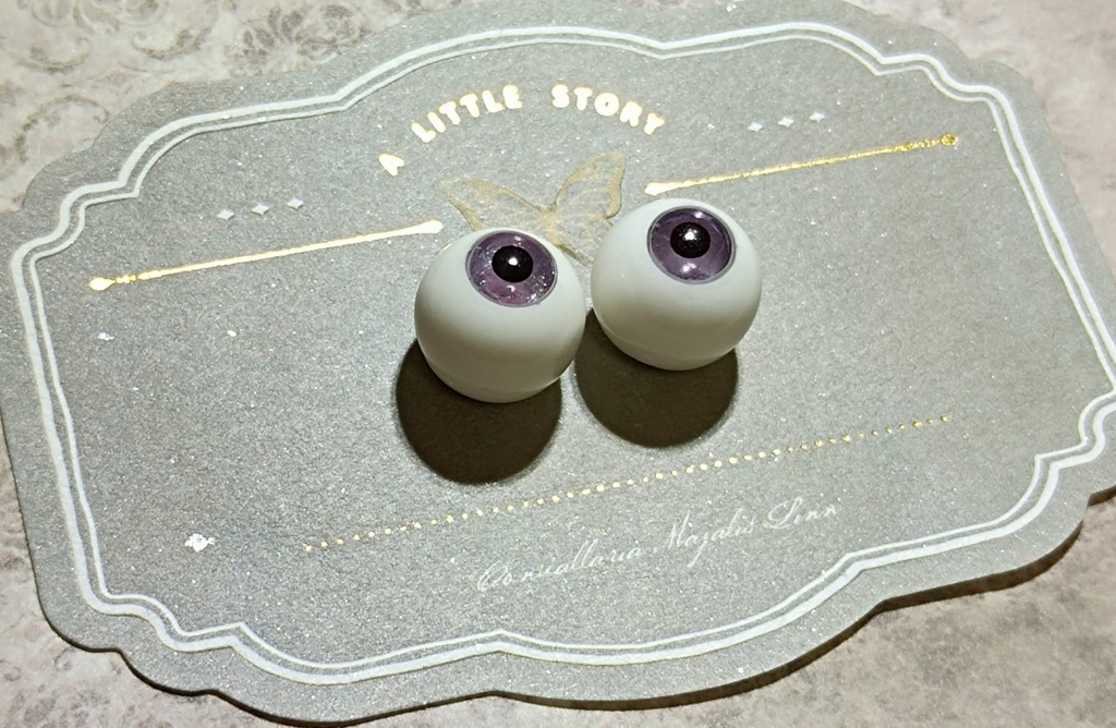ドールアイ レジンアイ 石膏アイ 天然石 14mm フローライト