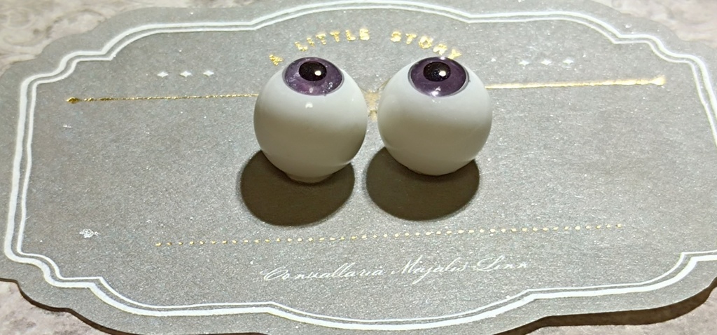 ドールアイ レジンアイ 石膏アイ 天然石 14mm フローライト