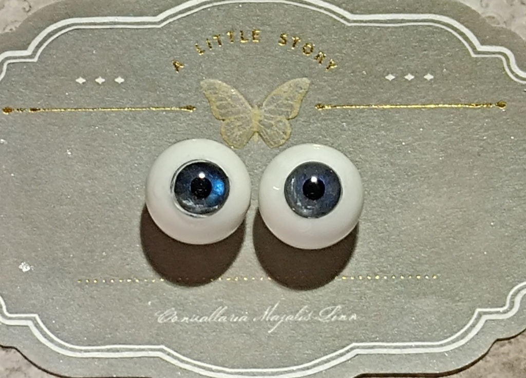 ドールアイ レジンアイ 石膏アイ 天然石アイ 16mm ブルーラブラドライト