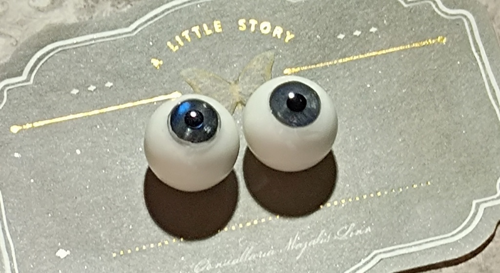 ドールアイ レジンアイ 石膏アイ 天然石アイ 16mm ブルーラブラドライト