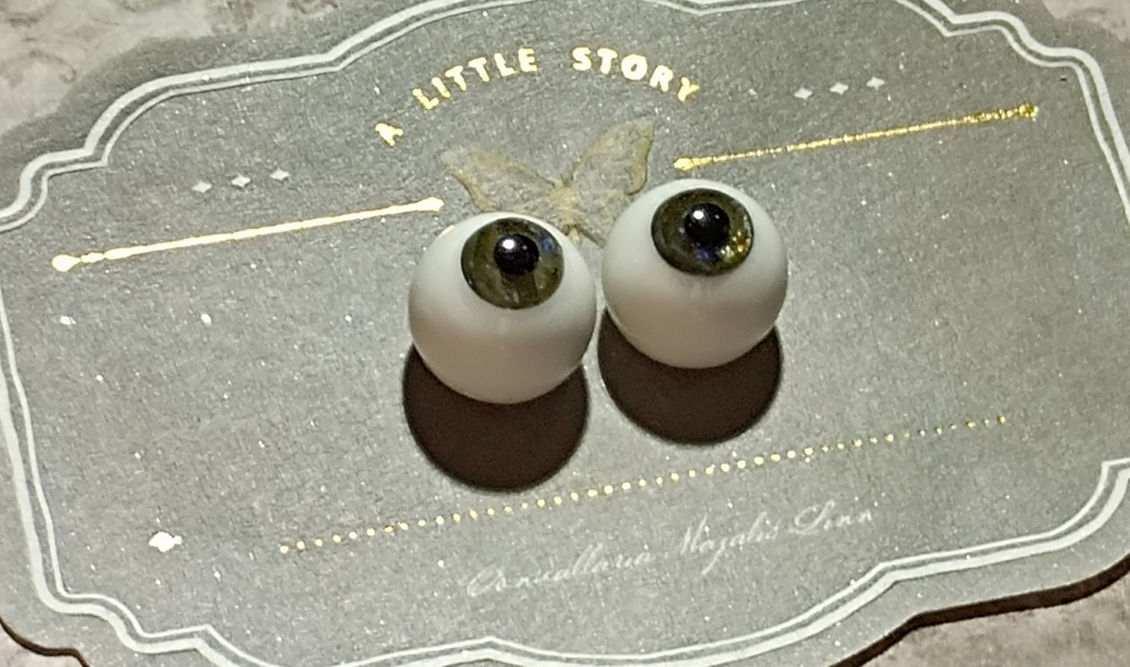ドールアイ レジンアイ 石膏アイ 天然石アイ 14mm ラブラドライト