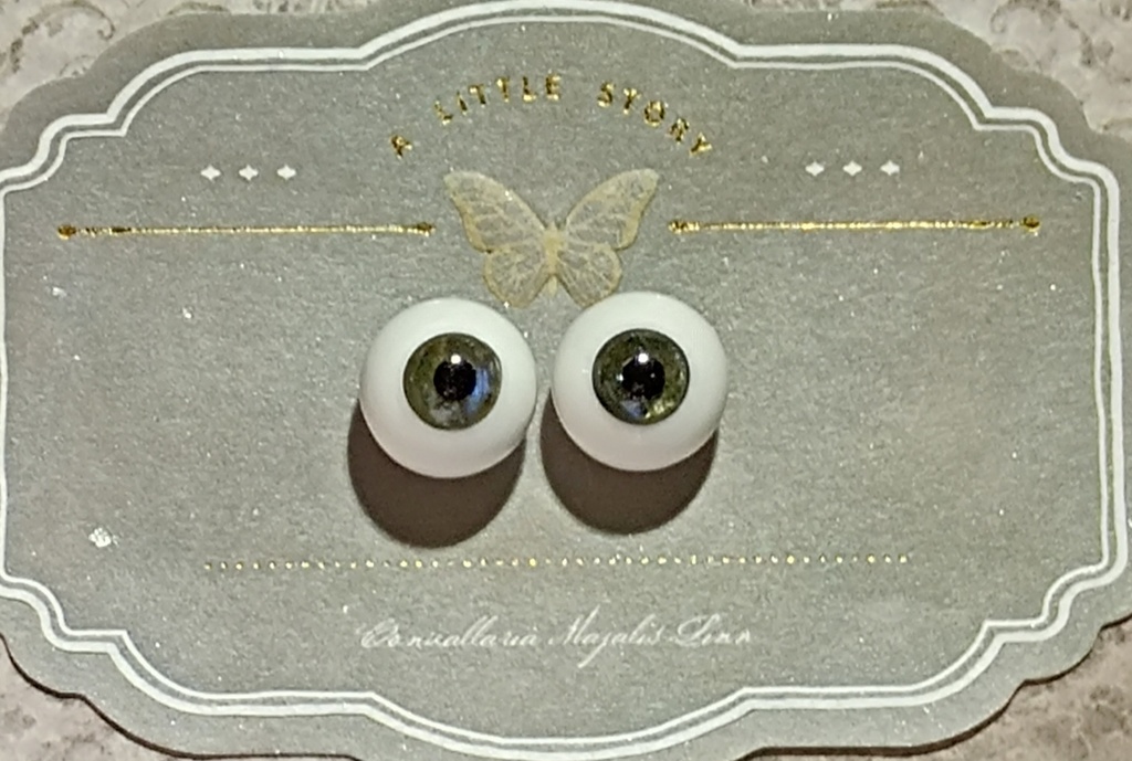 ドールアイ レジンアイ 石膏アイ 天然石アイ 14mm ラブラドライト