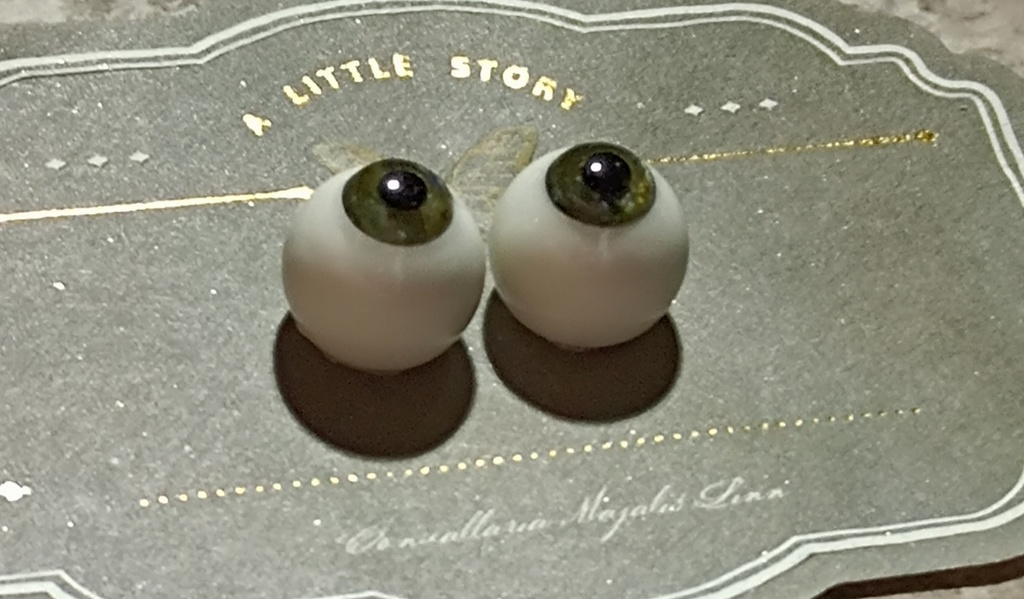 ドールアイ レジンアイ 石膏アイ 天然石アイ 14mm ラブラドライト