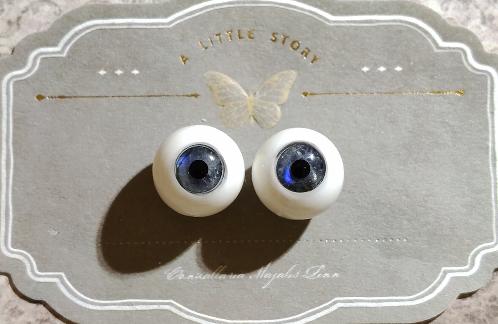 ドールアイ レジンアイ 石膏アイ 天然石アイ 16mm ブルーラブラドライト