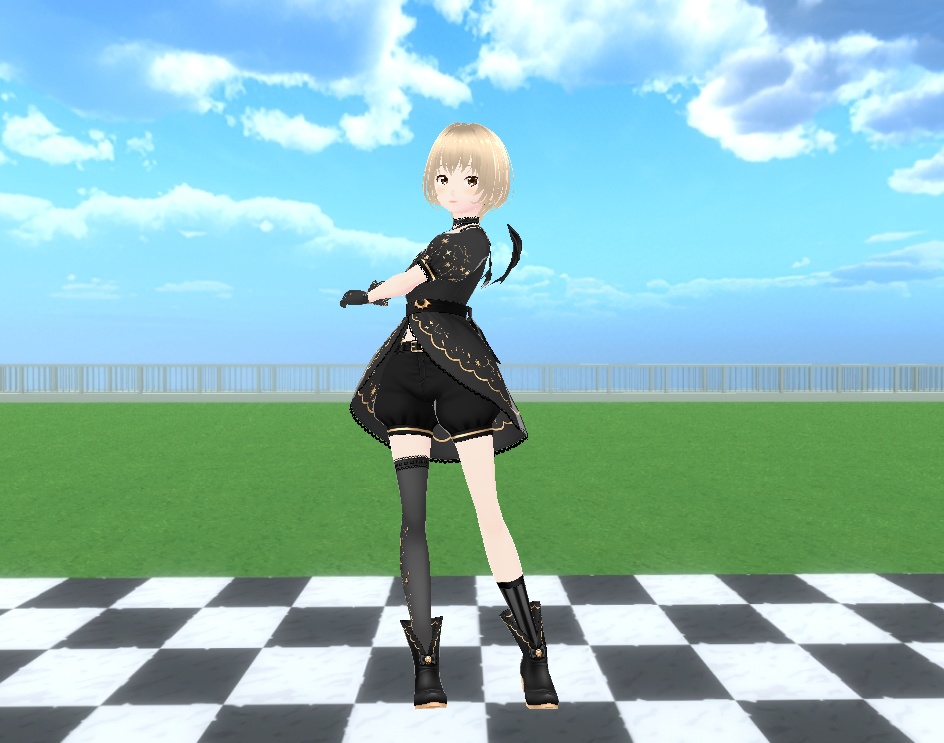 【Cluster用アバター】「くろろっち」3Dアバター【VRM】