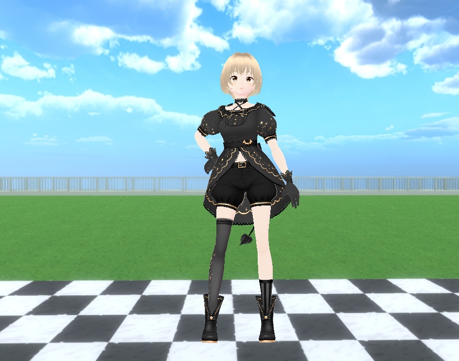 【Cluster用アバター】「くろろっち」3Dアバター【VRM】