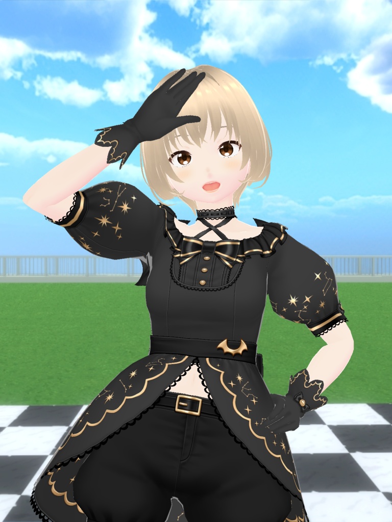 【Cluster用アバター】「くろろっち」３Dアバター【VRM】