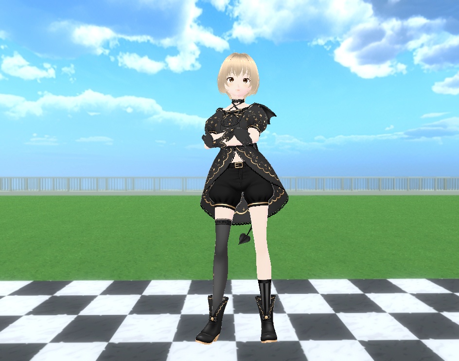 【Cluster用アバター】「くろろっち」3Dアバター【VRM】