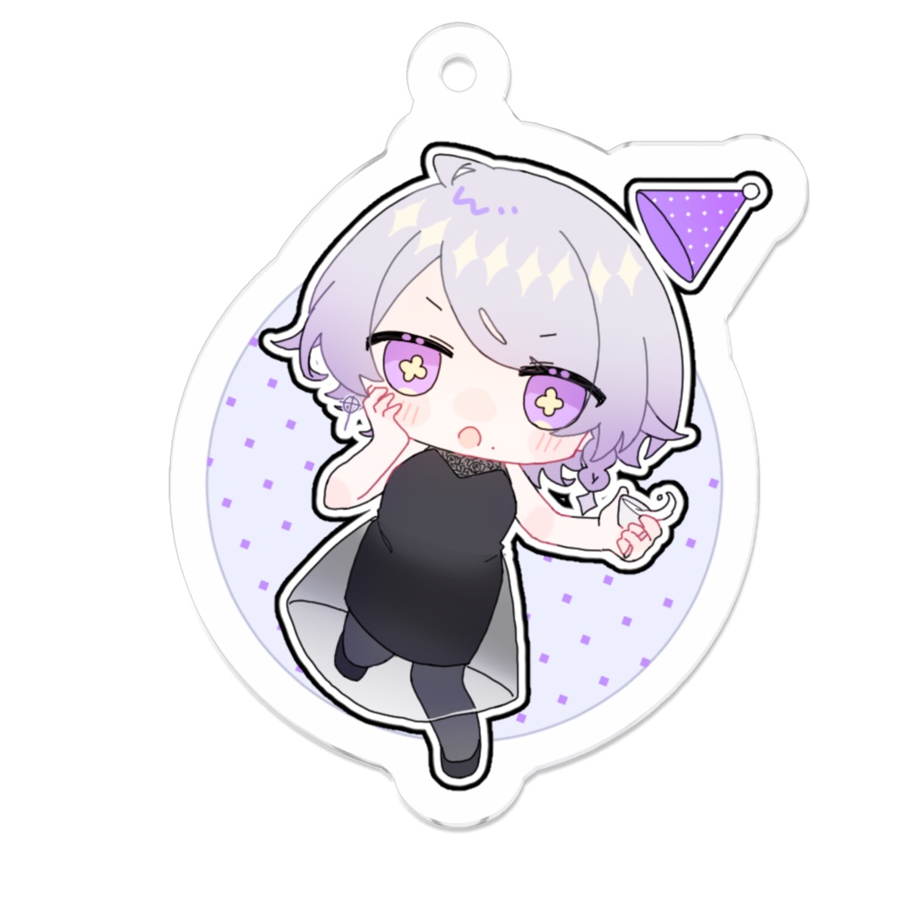 (コーティングなし)アクリルキーホルダー【V1周年記念イラスト】