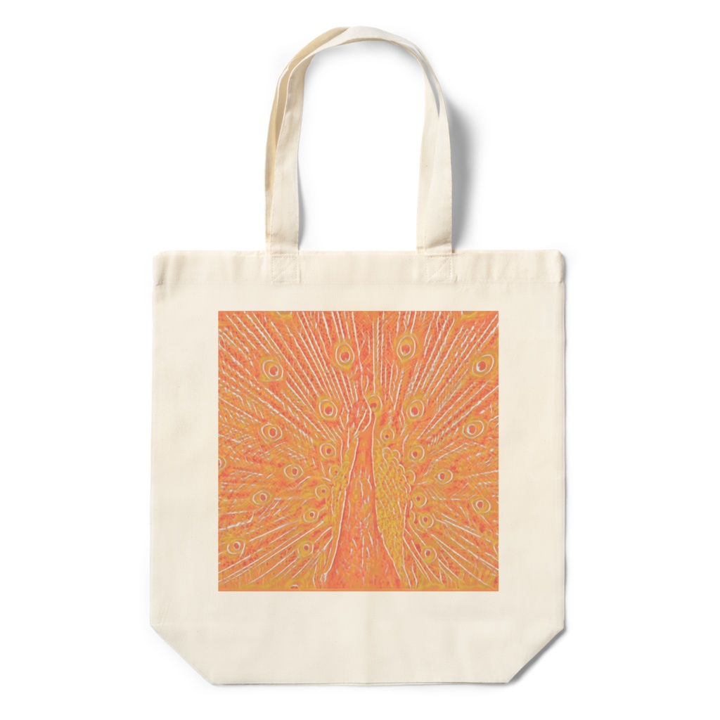 モザイククジャクのエコバッグ