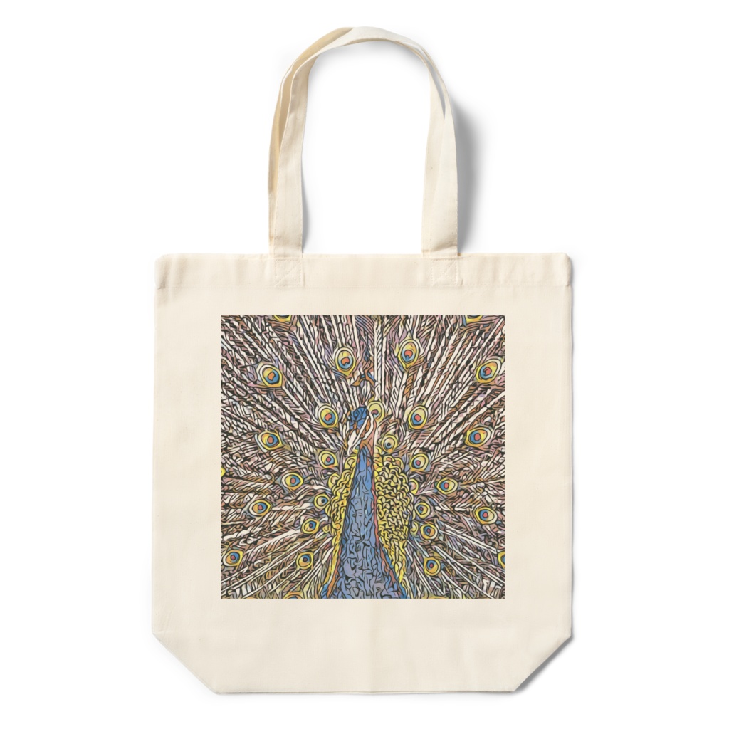 モザイククジャクのエコバッグ