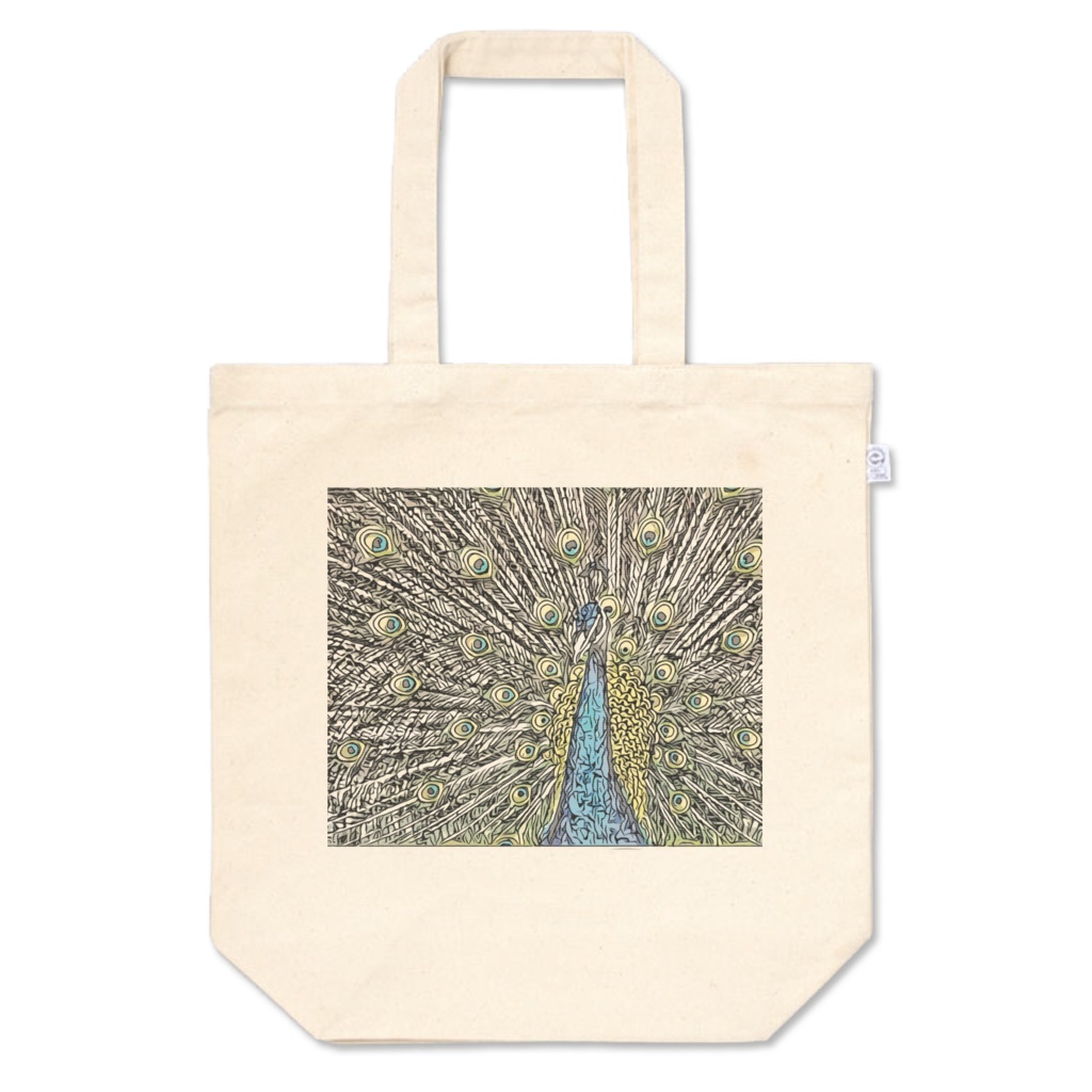 モザイククジャクのトートバッグ