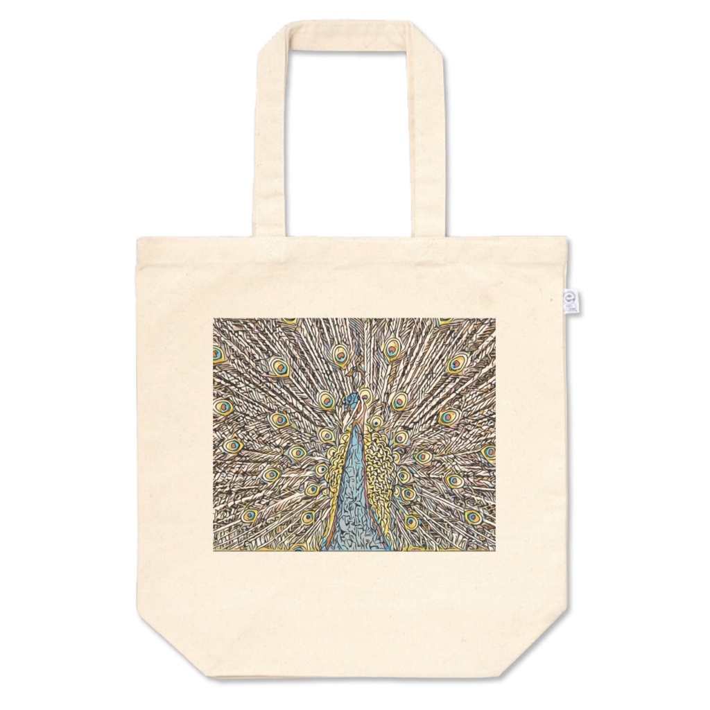 モザイククジャクのトートバッグ