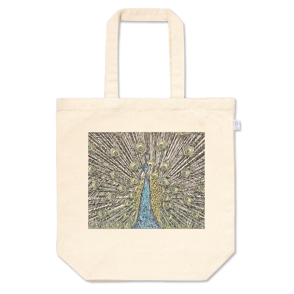 モザイククジャクのトートバッグ