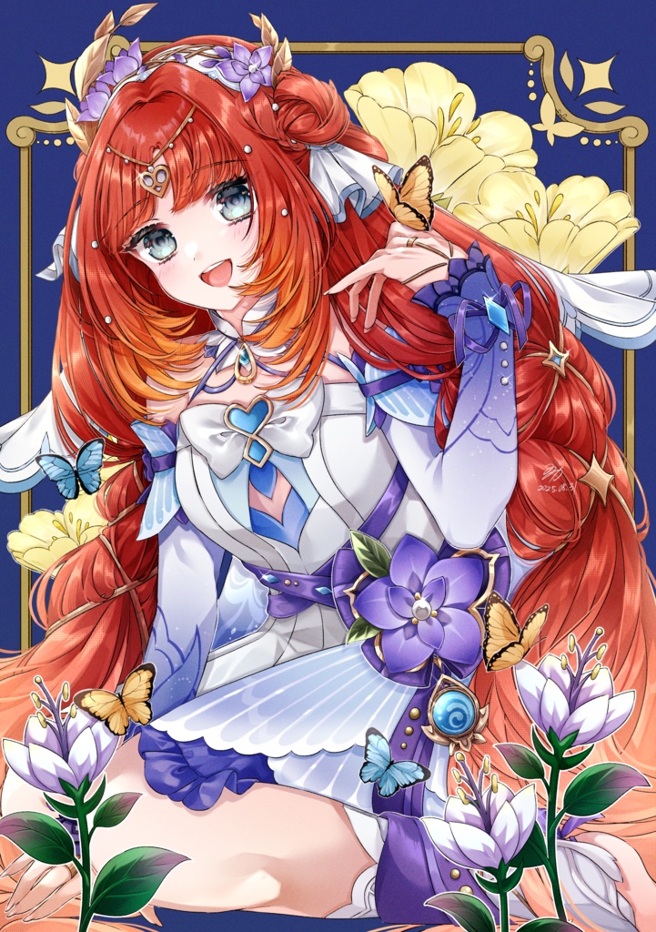 原神 ポストカード 2枚セット(ニィロウ、胡桃×香菱)