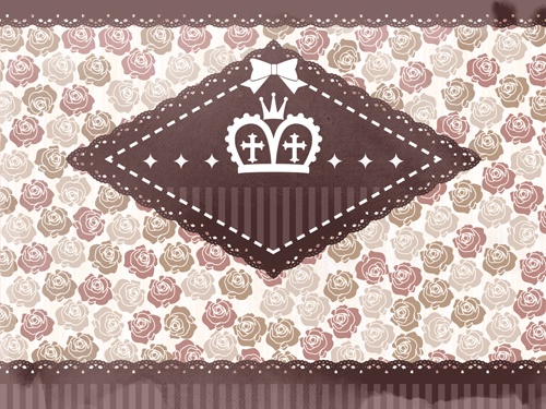 バラとレースの背景素材高解像度02