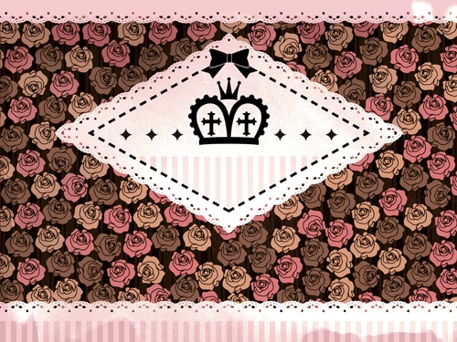 バラとレースの背景素材高解像度02