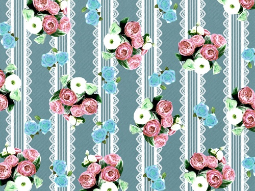 バラとレースの背景素材高解像度03